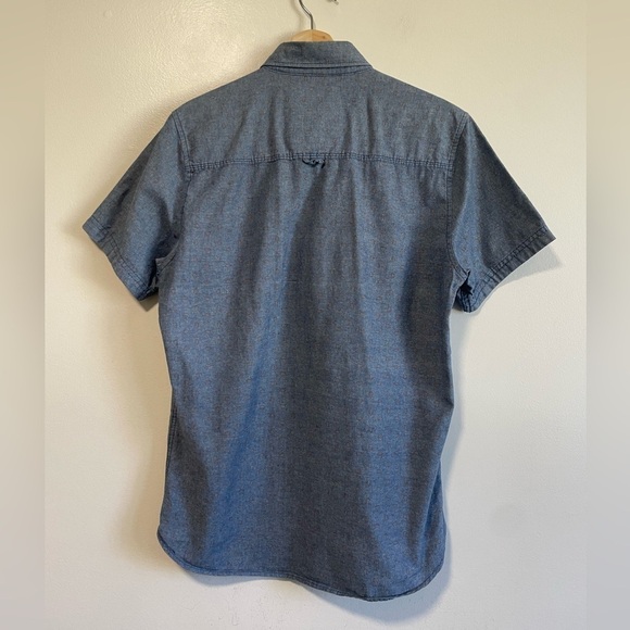 Nineteen Ninety One Colourful Paisley Printed Blue  Button Up Shirt - Picture 5 of 6